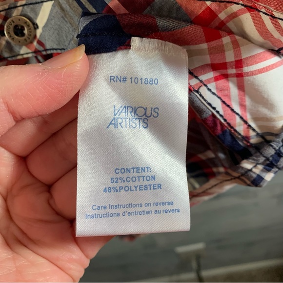 Various Artists Mens Button Down Shirt - Picture 4 of 7